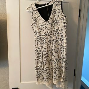 Monteau Los Angeles White lace dress